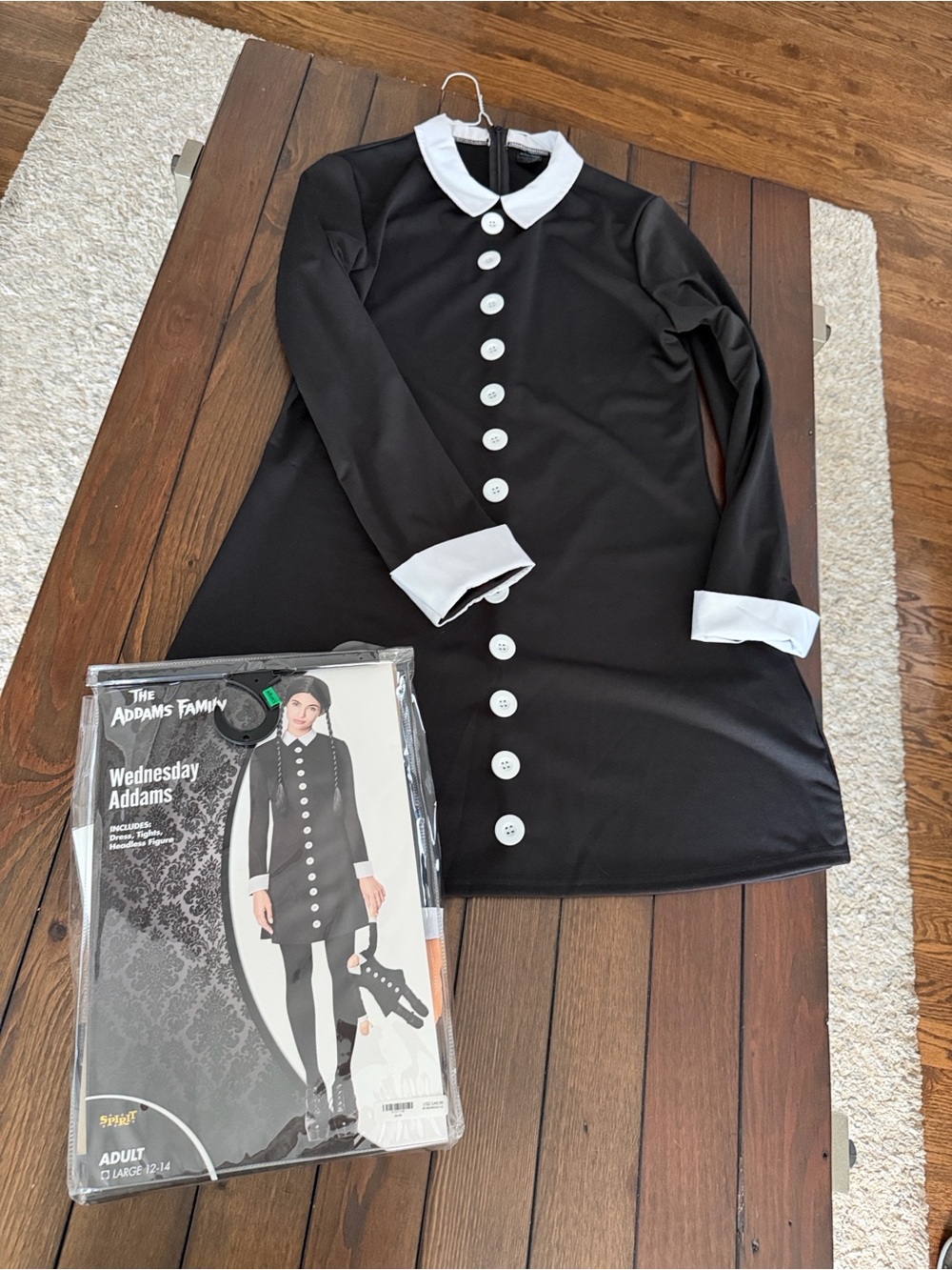 SpiritWednesday Addams Black Dress Spirit Halloween Costume Large